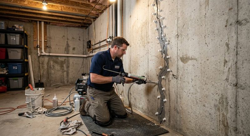 Basement Crack Repair in Manassas, VA