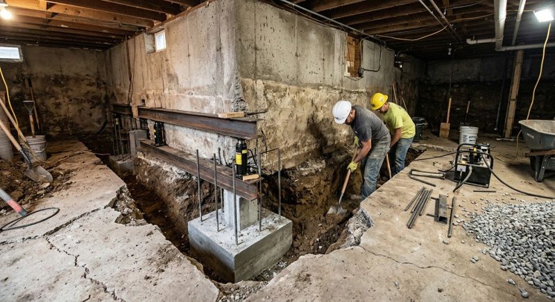 Basement Underpinning in Manassas, VA