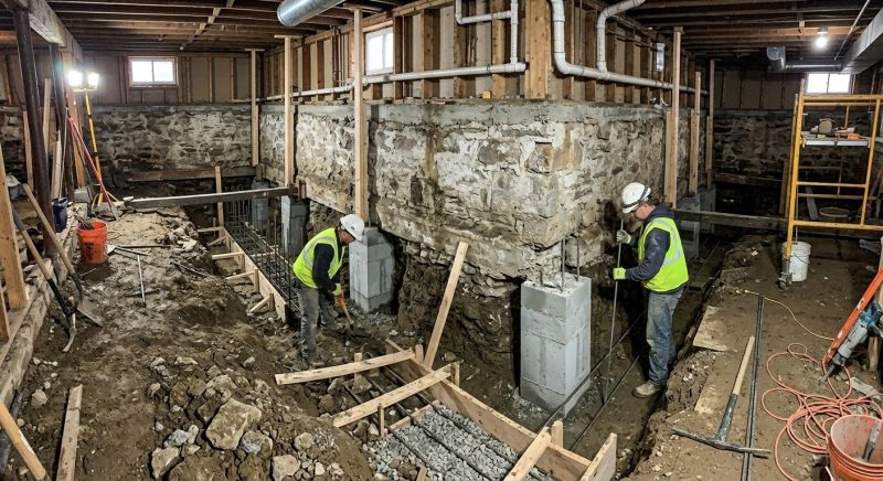 Basement Underpinning in Manassas, VA