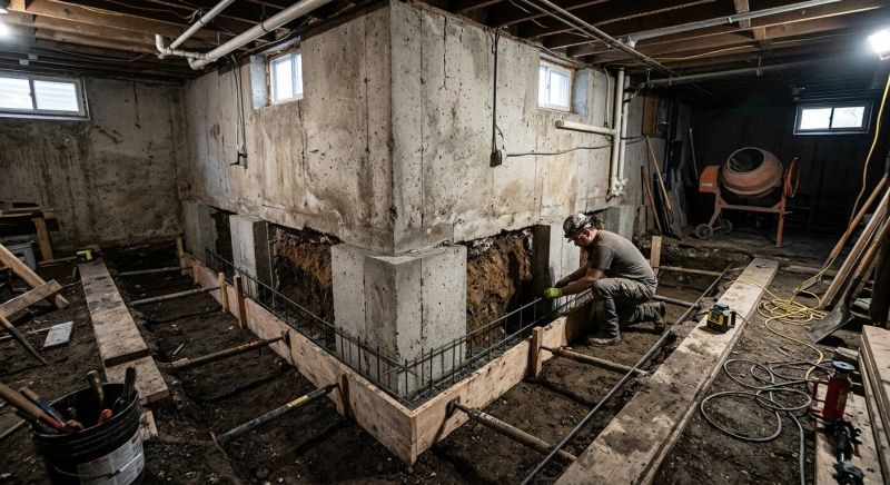 Basement Underpinning in Manassas, VA
