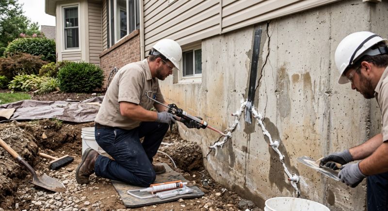 Cracked Foundation Repair in Reston, VA