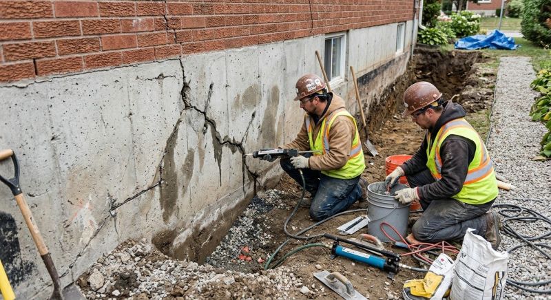Cracked Foundation Repair in Springfield, VA