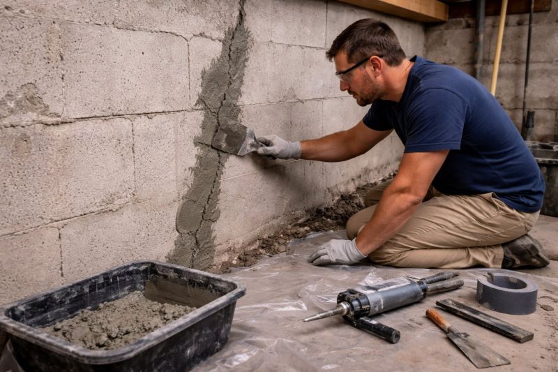 Foundation Crack Repair in Stafford County, VA
