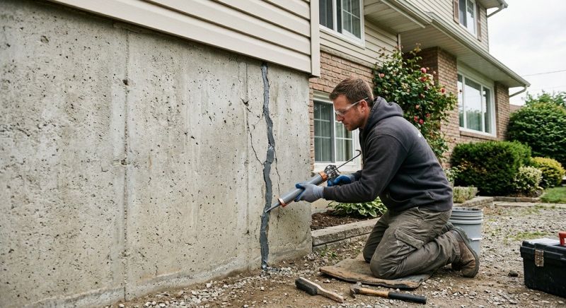 Foundation Crack Sealing in Manassas, VA