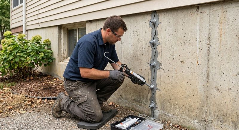 Foundation Crack Sealing in Manassas, VA