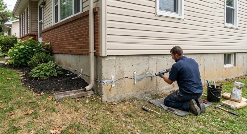 Foundation Crack Sealing in Manassas, VA