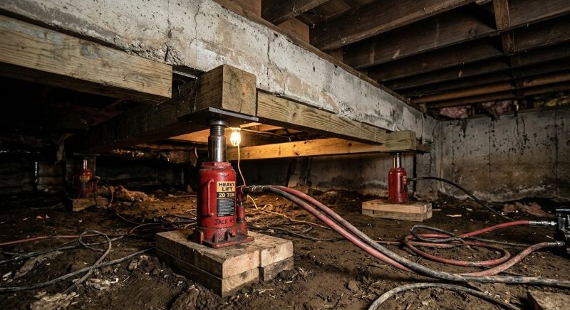 Foundation Jacking in Centreville, VA