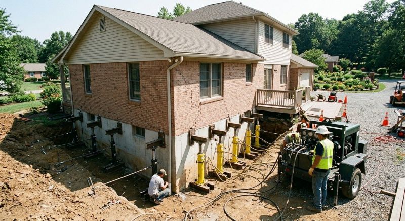 Foundation Jacking in Herndon, VA