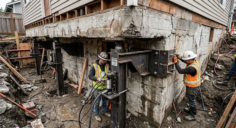 Foundation Lifting in Arlington, VA