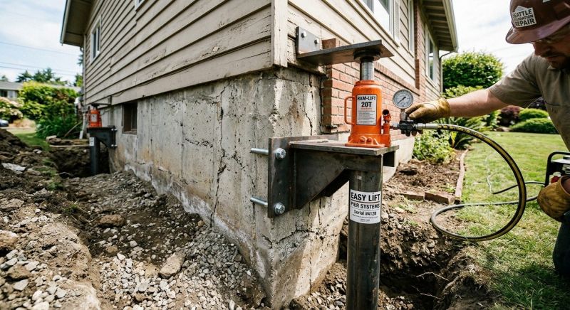 Foundation Lifting in Marshall, VA