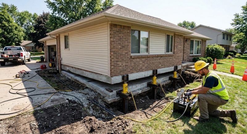 Foundation Lifting in Middleburg, VA