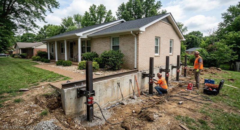 Foundation Pier Leveling in Manassas, VA