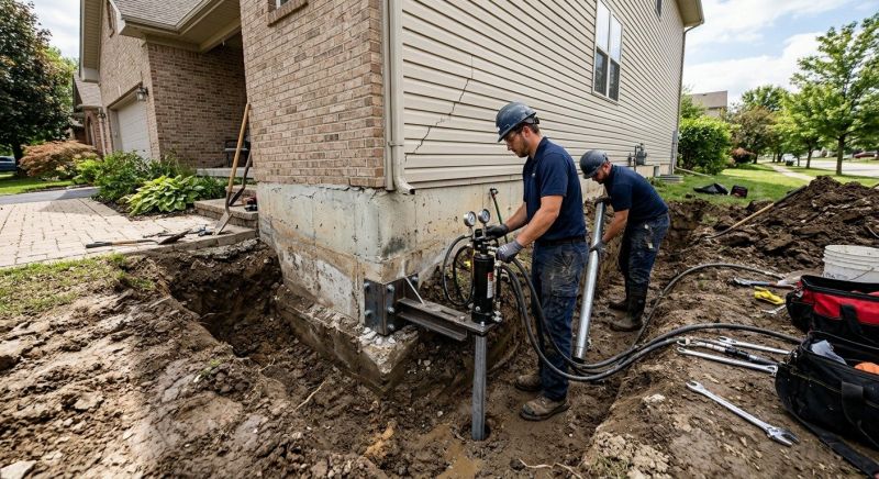 Foundation Settlement Repair in Manassas, VA
