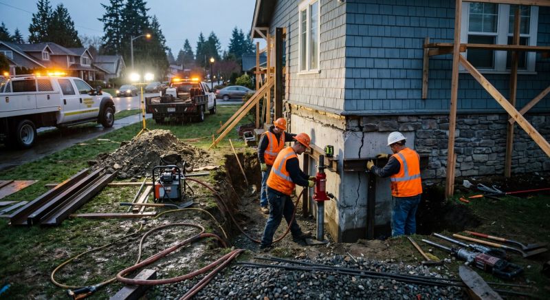 Foundation Stabilizing in Ashburn, VA