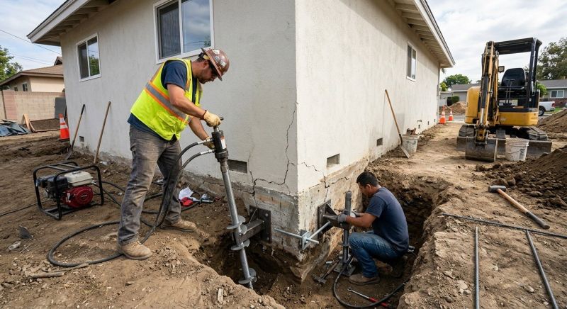 Foundation Stabilizing in Ashburn, VA