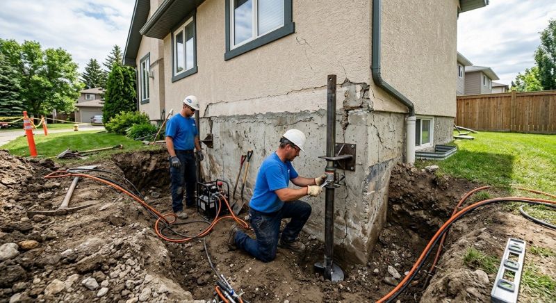 Helical Piers Installation in Manassas, VA
