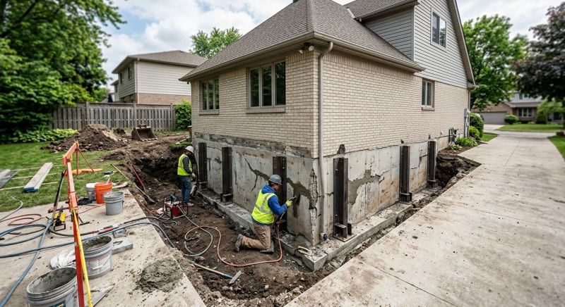 House Foundation Repair in Marshall, VA