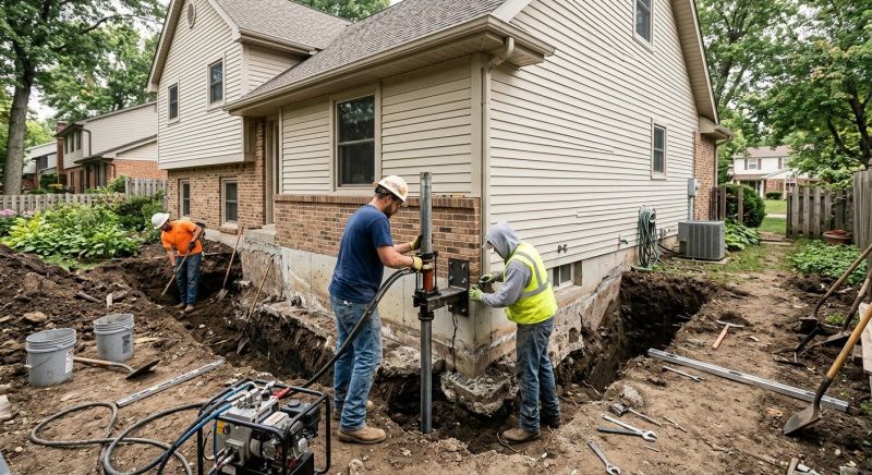 House Foundation Repair in Middleburg, VA