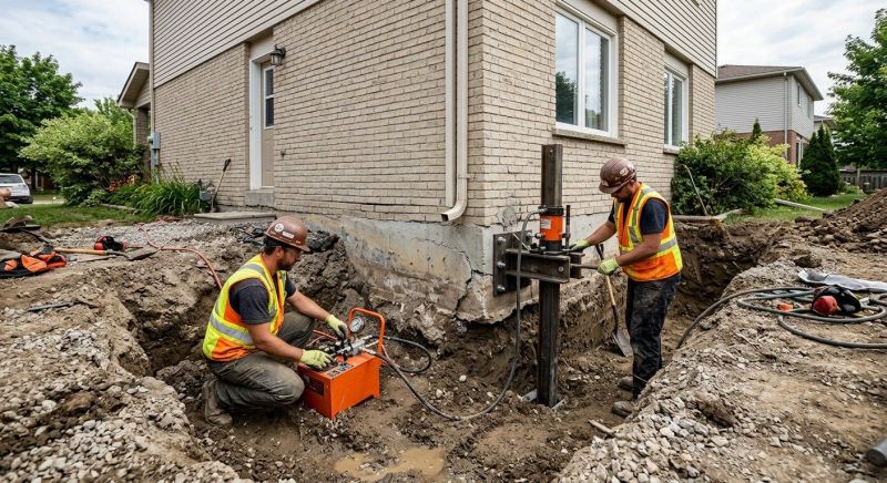 Sinking Foundation Lifting in Manassas, VA
