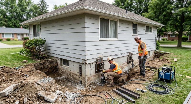 Sinking Foundation Repair in Bealeton, VA