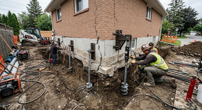 Sinking Foundation Repair in Centreville, VA