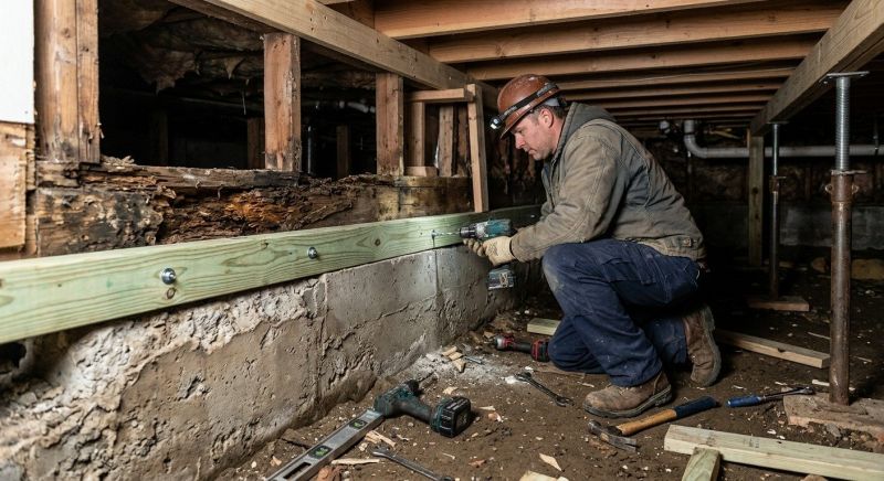 Sinking Foundation Repair in Centreville, VA