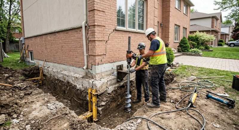 Sinking Foundation Repair in Manassas, VA